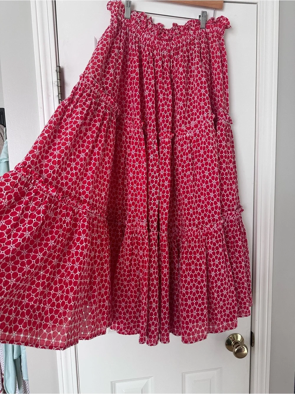 Lisa Marie Fernandez Skirt - Tiered Maxi Skirt - Size Medium